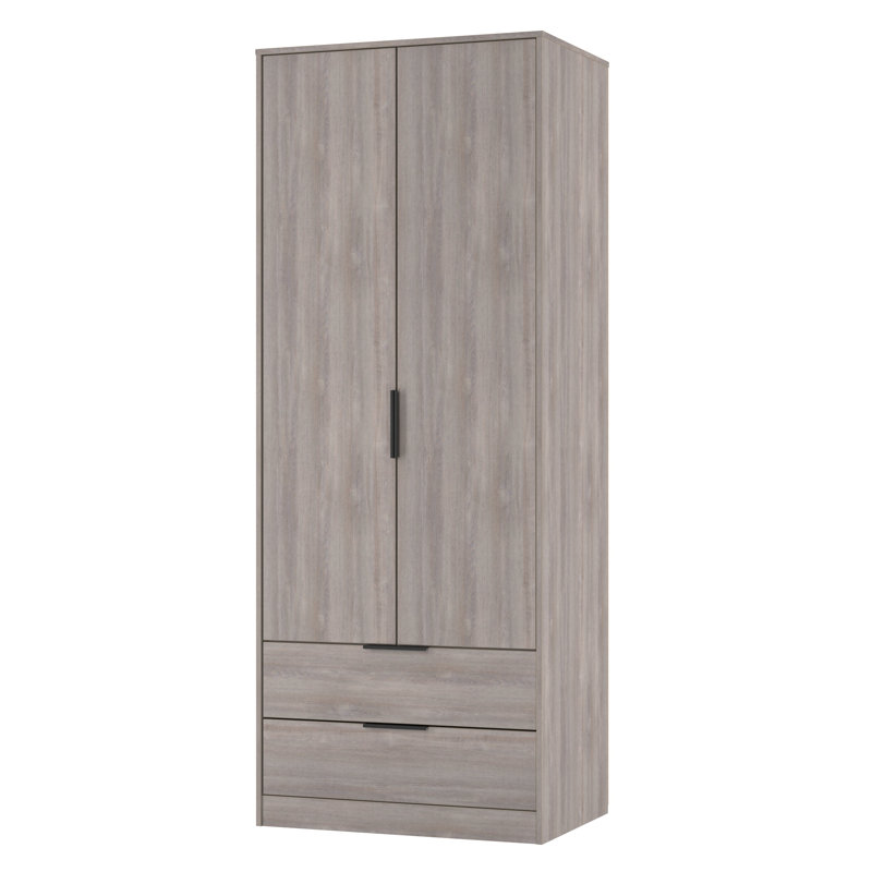 Taeyah 2 Door 2 Drawer Wardrobe