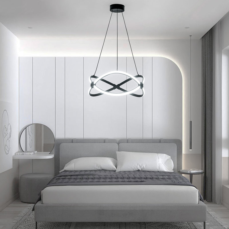 Heder 1 - Light Black LED Unique/Statement Pendant