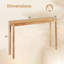 Table console en bois avec plateau épais-176211202