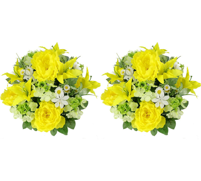 Buissons d'hortensias printaniers, Jaune