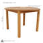 Table de salle à manger ronde en bois Meranti