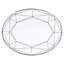 Gem Cut Onyx Bone China Platter