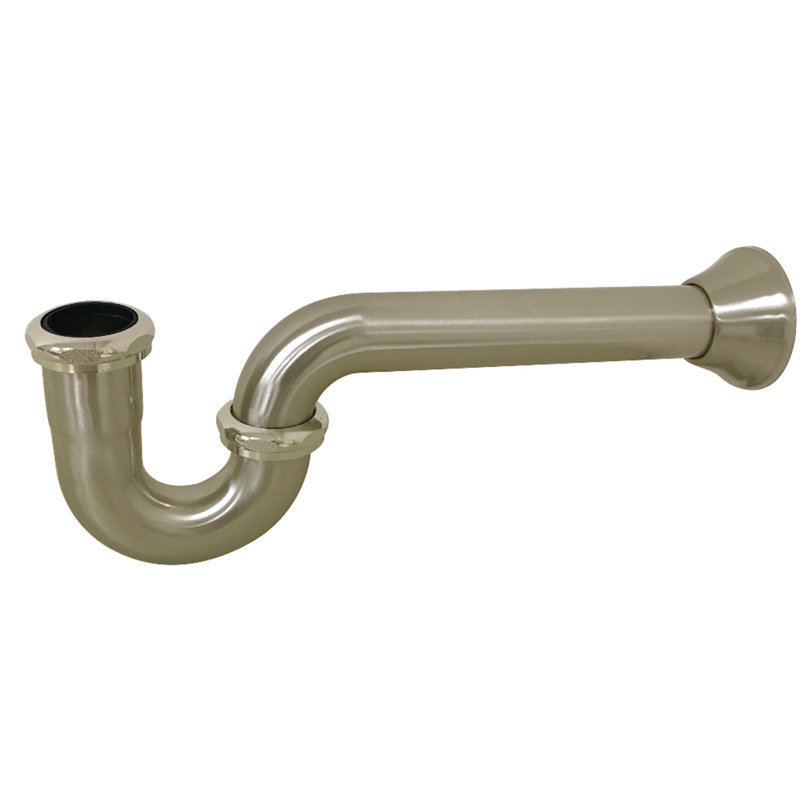 Kingston Brass Vintage 1-1/2 Inch Decor P-Trap, Brushed Nickel