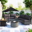 Nathaly 300cm X 400cm Rectangular Cantilever Parasol-1420960545