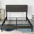 Upholstered Metal Standard Bed-69585330