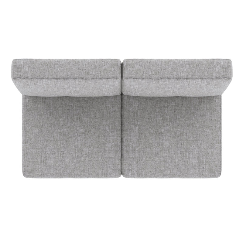 Sunbrella® Outdoor Loveseat Seat / Back Cushion, Canvas Granite Sunbrella® Canvas