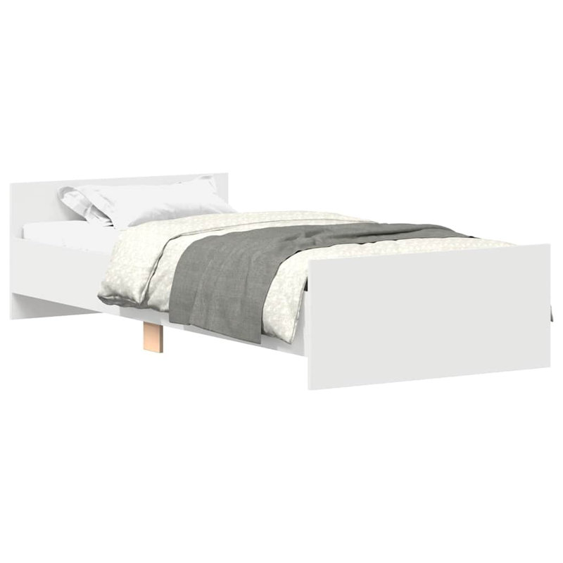 Marlow Home Co. Bed Frame With Headboard And Footboard, Artisan Oak, European Single (90 x 200cm)