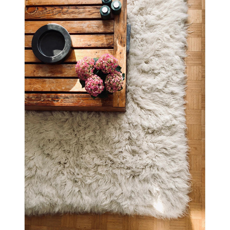 Stylish flokati rugs in popular sizes. Soft and fluffy 3” pile. 100% wool. Natural wool area rug, Rectangle 3' x 5'