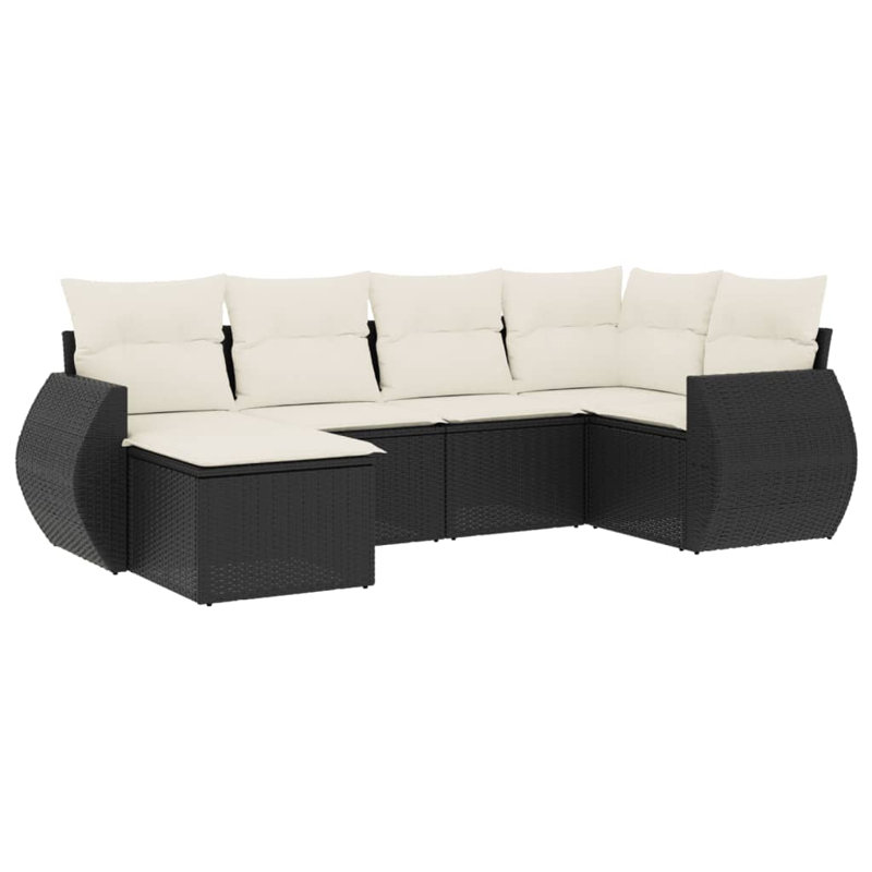 Ensemble de canapé de jardin Vidaxl - noir