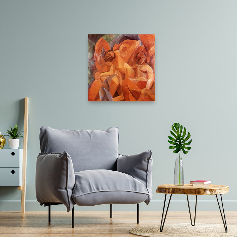 Three Women Abstract Classic Modern Wall Art Print by Pablo Picasso - Wrapped Canvas Print, 60.96cm H x 60.96cm W