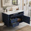 Meuble-lavabo mural 36 po, armoire de rangement flottante avec 2 tiroirs, 1 tiroir basculant, lavabo simple en céramique 3 trous, armoire moderne-2055328744