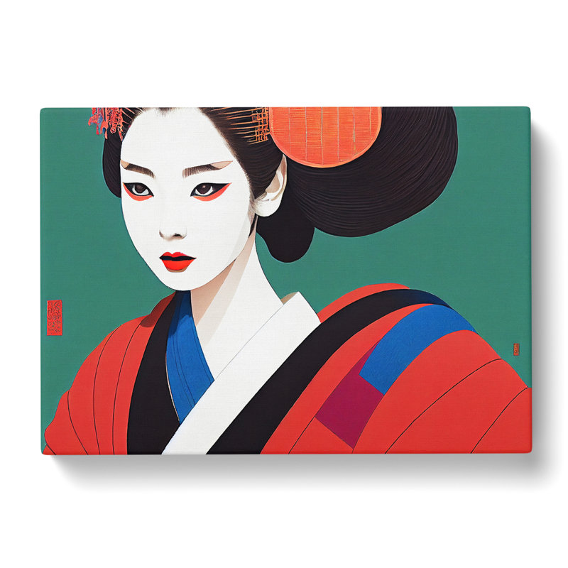 Thrilling Geisha - Wrapped Canvas, 50cm H x 76cm W x 3cm D
