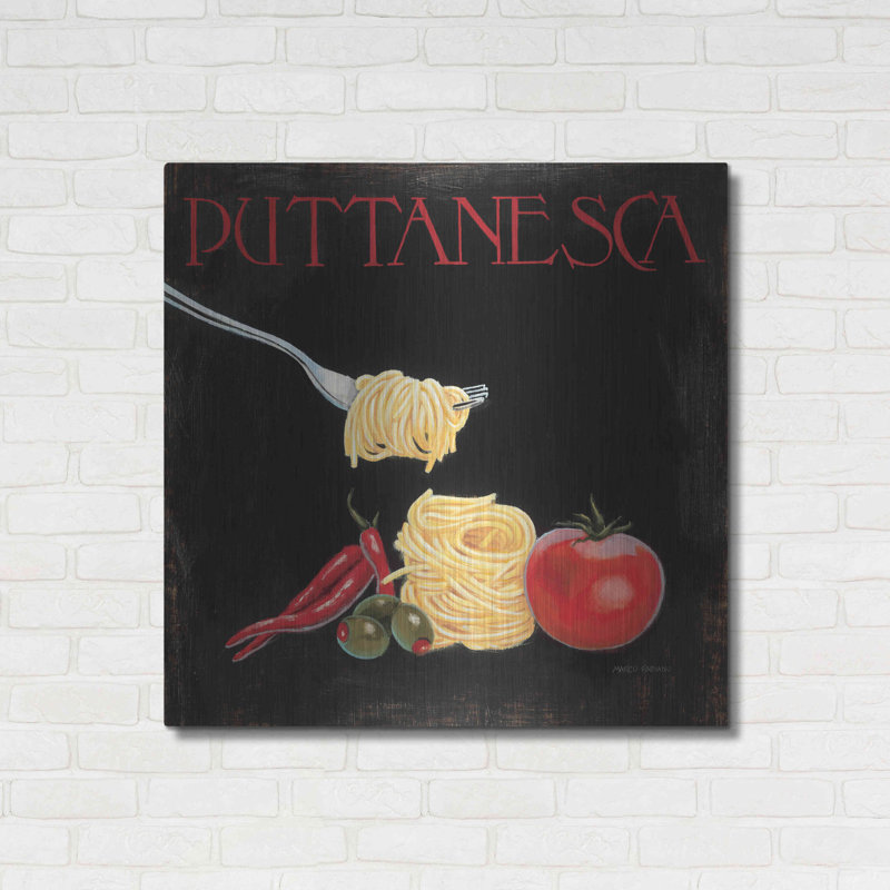 «Italian Cuisine I» par Marco Fabiano - photographie sans cadre sur métal, H 36 po x l 36 po x P 0,13 po