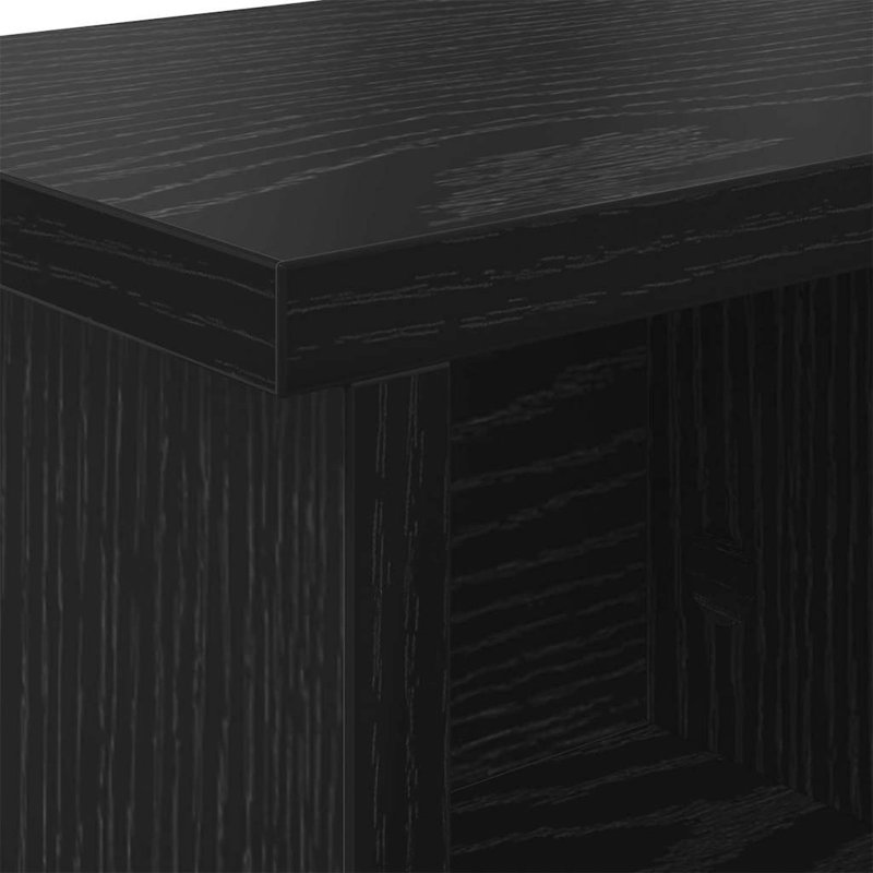 Wall-Mounted Coat Rack 100 X 16 X 26 Cm, Black Oak