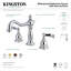 Robinet de salle de bain espacé Kingston-11175187