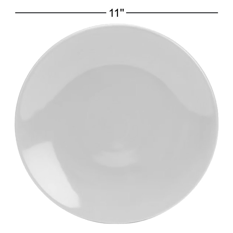 Wolfe 11" Dinner Plate, Orange