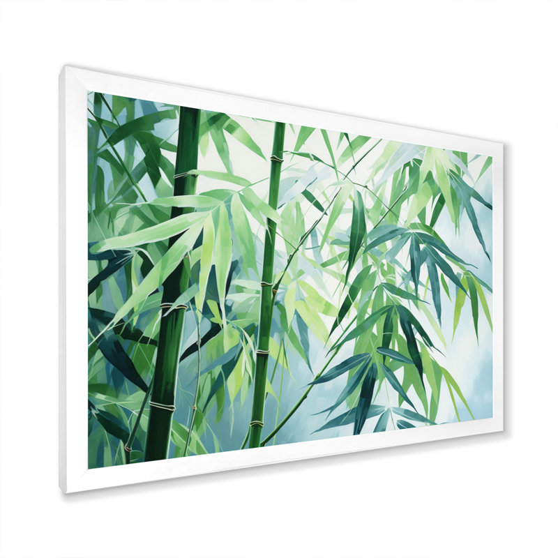 Bamboo Romantic Dream I - impression, H 30 po x l 40 po x P 1,5 po, Cadre photo blanc