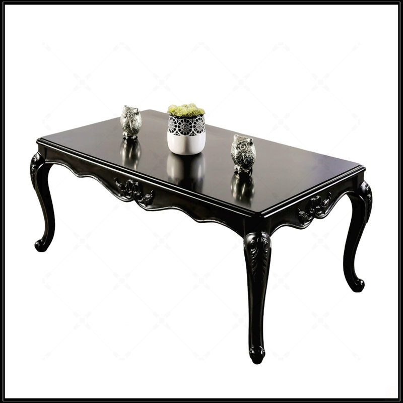 Table basse rectangulaire, Noir
