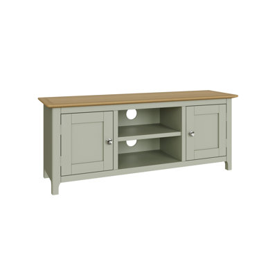 Daris 2 Door TV Cabinet Unit. 110cm Wide. For Screens Up To 50". Fully Assembled.