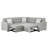 9401 Nickel Sectional With 3 Pillows