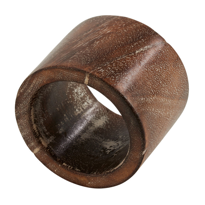 Rond de serviette rond en bois