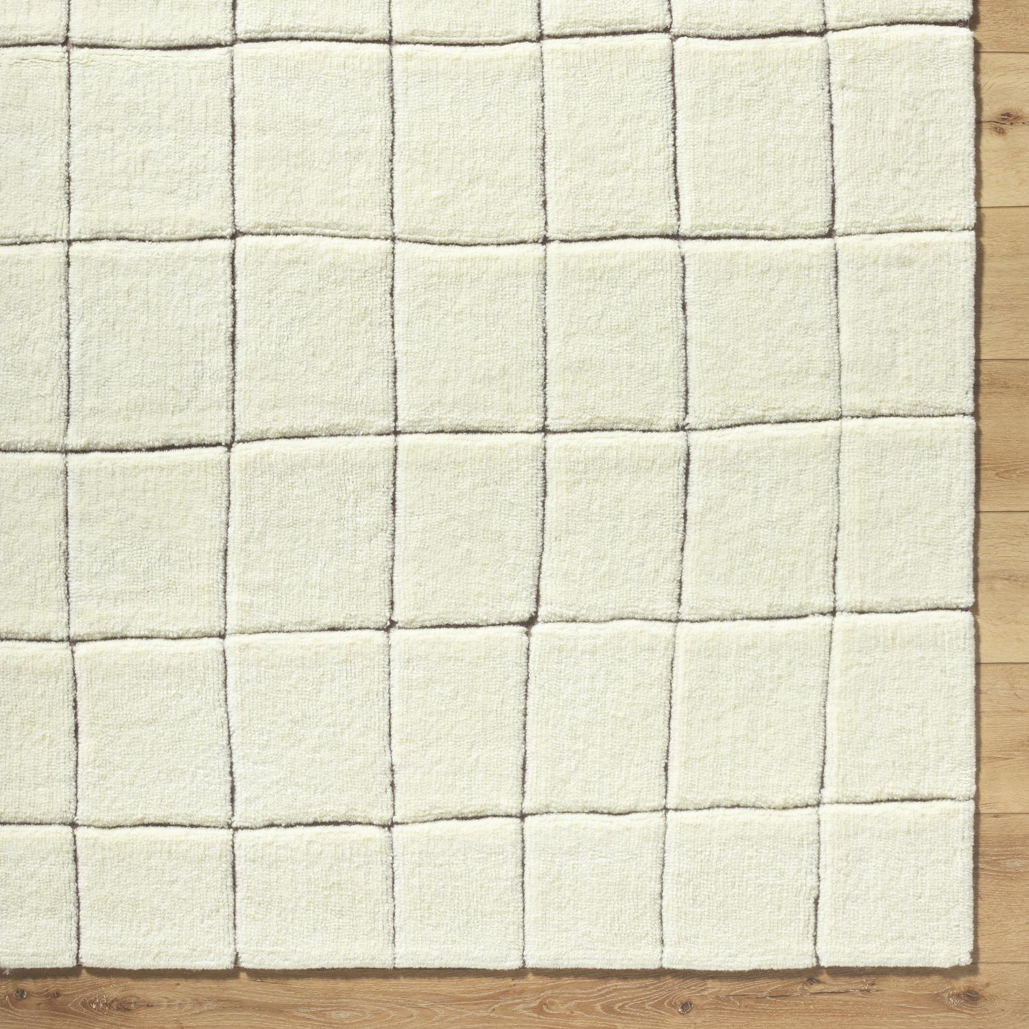 Millside Machine Washable Hand-Tufted Geometric Rug, Rectangle 6' x 9'