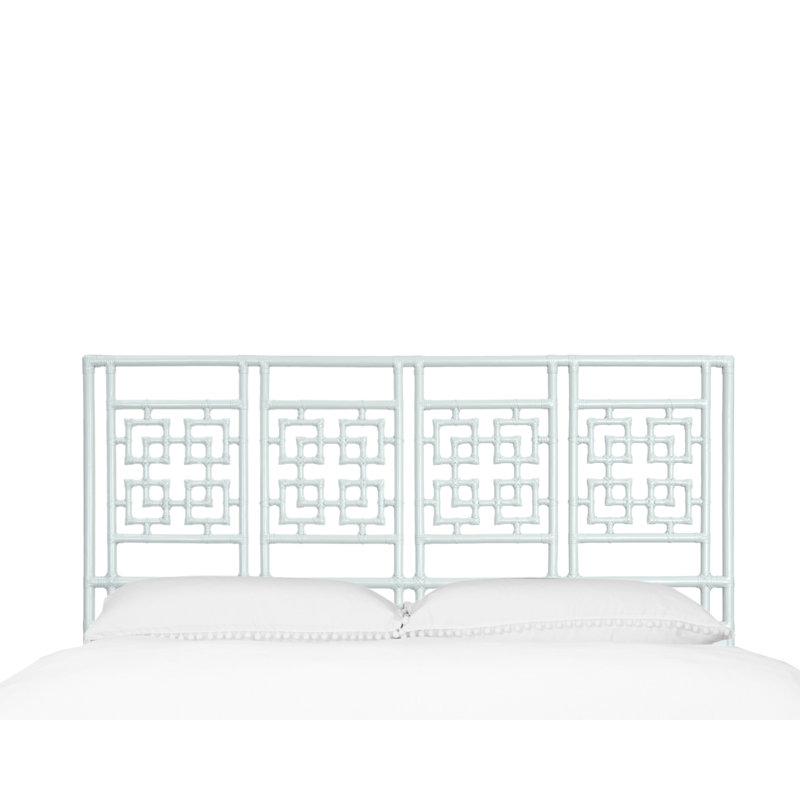 Palm Springs Open-Frame Headboard, King, Light Blue