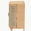 Armoire de rangement bohémienne en rotin naturel
