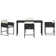 Garden Dining Set 5 Pcs Poly Rattan