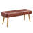 Cirilla Faux Leather Upholstered Bench