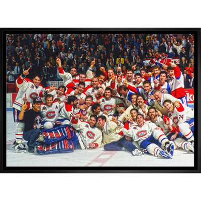 Canadiens de Montréal, 20 x 29, toile encadrée, coupe Stanley