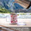 Tasse rétro en acier inoxydable avec couvercle 12 oz.