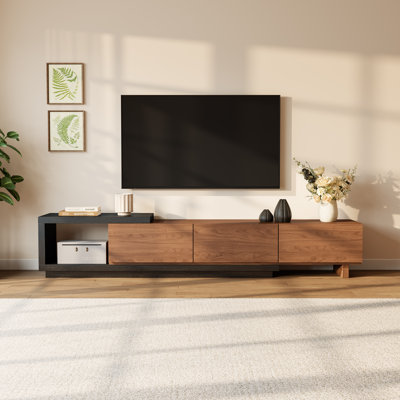 Modern 78.74"-103" Extendable TV Stand  With Storage Drawers 