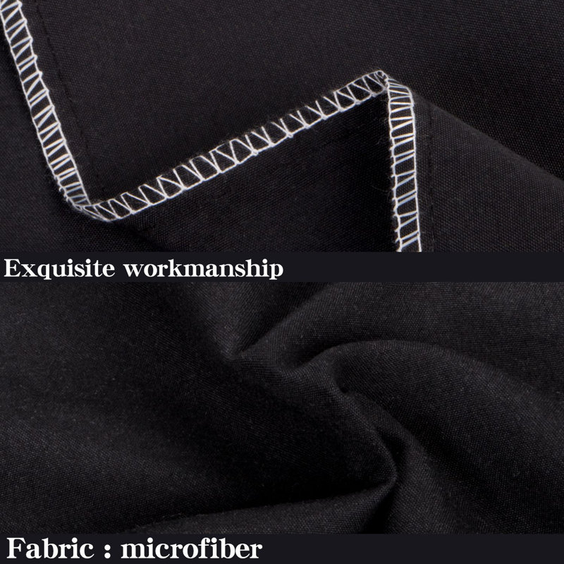 Luxe Microfiber Cover Body Pillow, Black