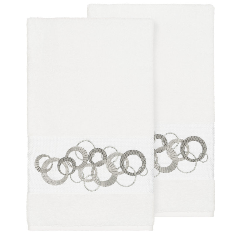 Annabelle Turkish Cotton Midweight Bath Towel, White
