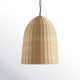 Declo Single Light Rattan Plug-in Pendant