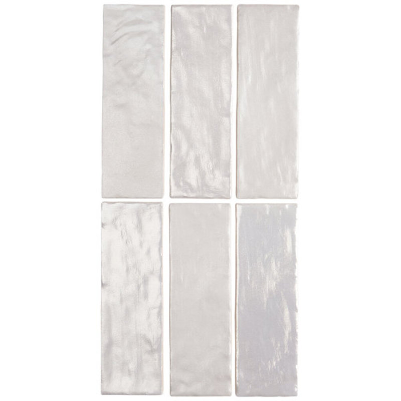 Montauk 2x8 Mixed Finish Ceramic Tile, Fog Gray