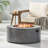 Round Iron Fire Pit -40,000 Btu,Tank Outside-982222417