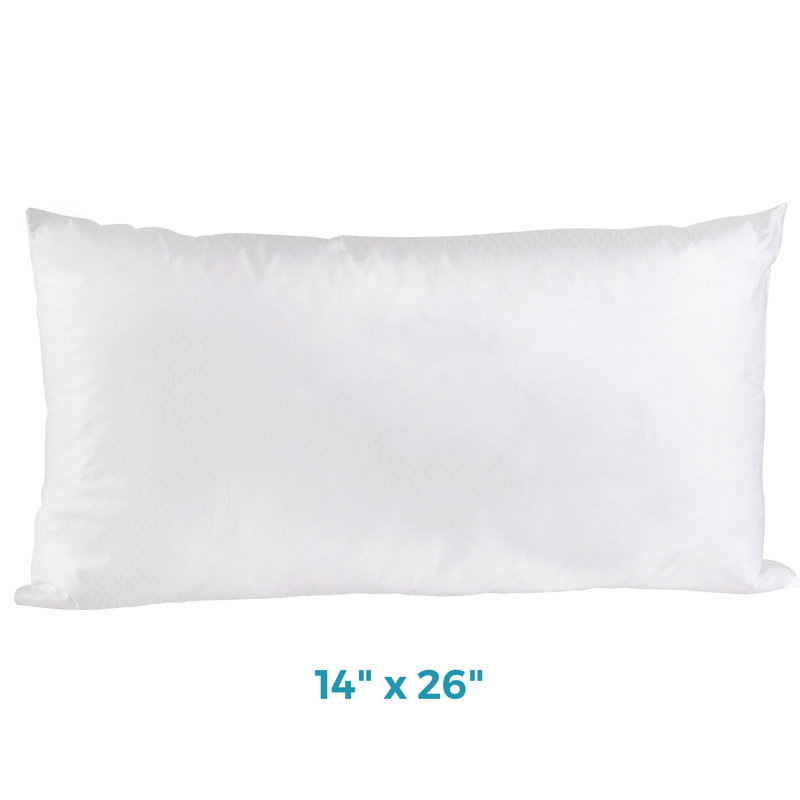 Reversible Pillow Insert, 14" H x 26" W