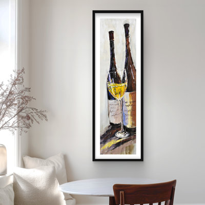 Deux fêtes brunes avec un verre de vin blanc