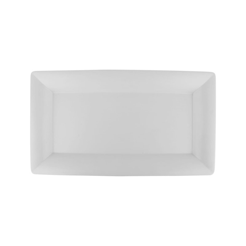 Plateau de présentation rectangulaire en mélamine résistant aux cassures GET, 24 po x 18 po, blanc