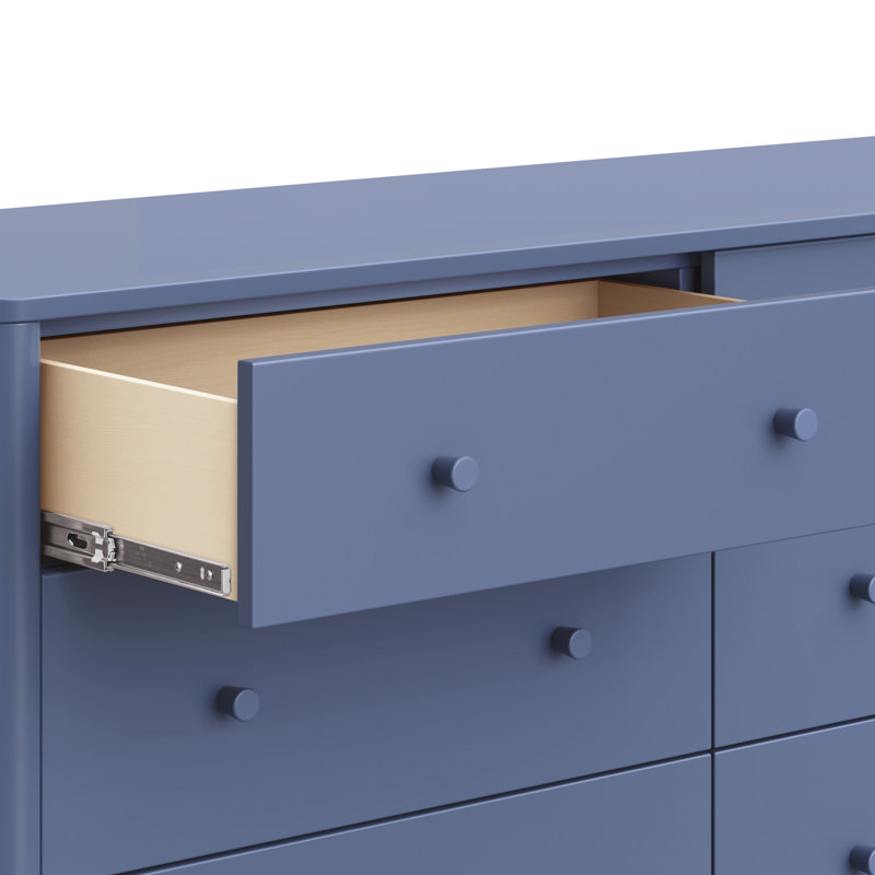 Swell 6-Drawer Assembled Dresser, Blue