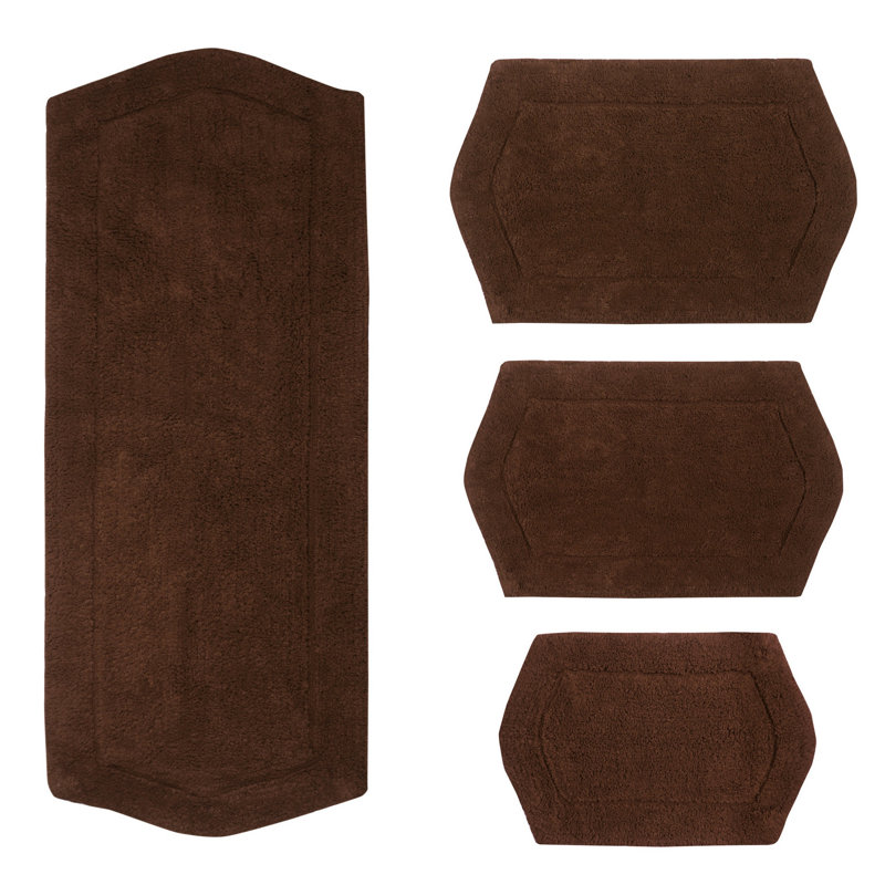 Tapis pour salle de bain Morissette, Chocolat