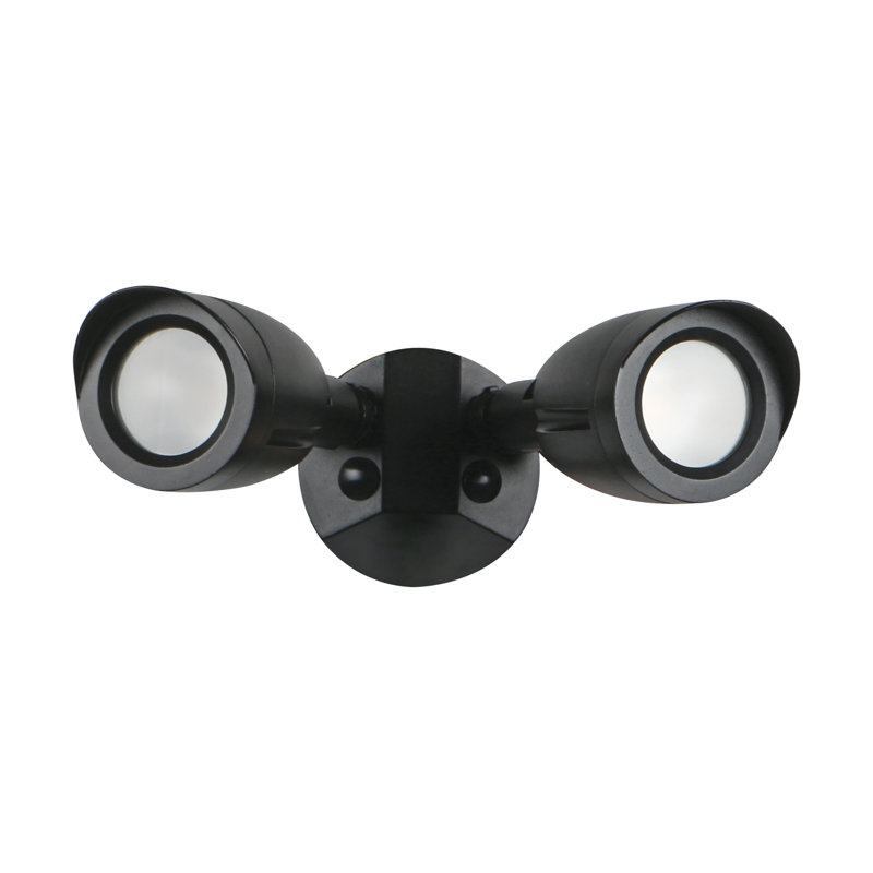 10-Watt LED Outdoor Security Flood Light, Black