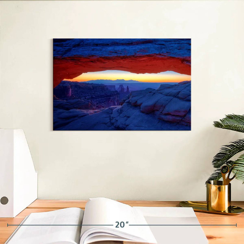 Alvord Sunset Under Mesa Arch, 8" H x 12" W