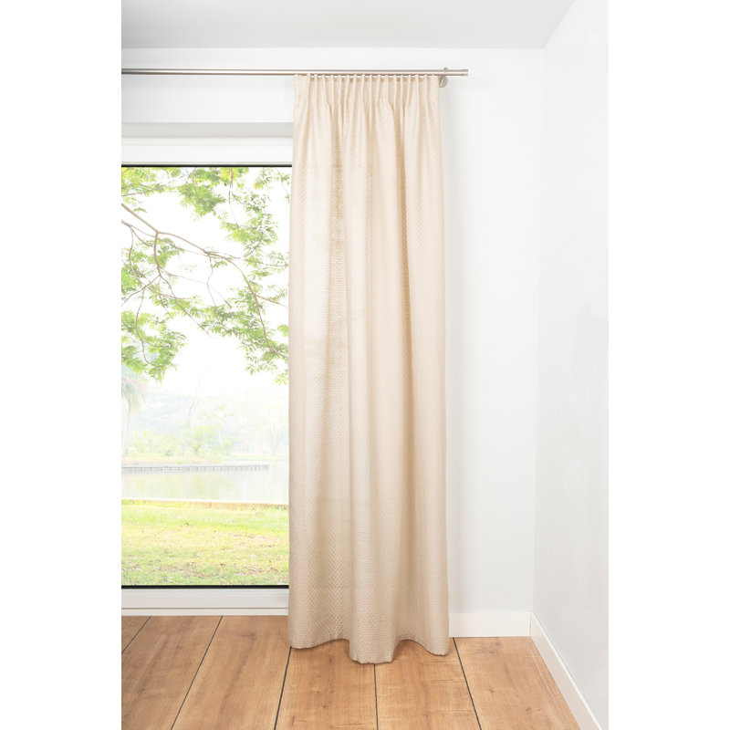 Gardine Dot mit Schlaufen (1 Stück), transparent, Cream
