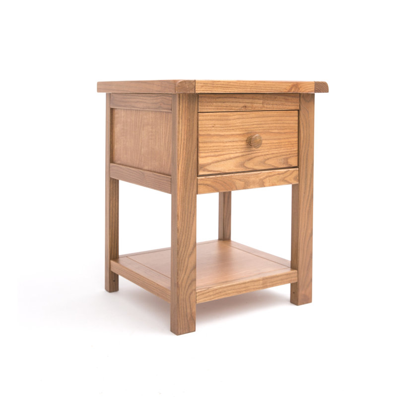 Snider 45cm W Plywood / Laminate Board Bedside Table, Brown
