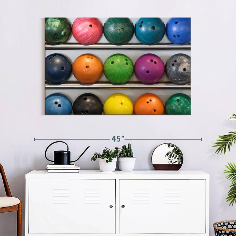 Sireci Bowling Balls, 26" H x 39" W