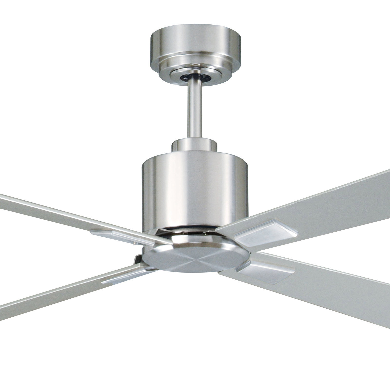 Harford 52" Ceiling Fan, Brushed Chrome with Silver Blades