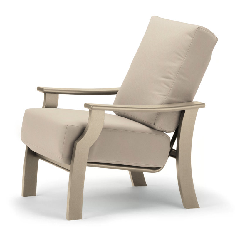 St. Catherine Outdoor Lounge Chair, Canvas Granite Sunbrella® Canvas, Textured Desert